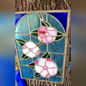 Stained glass hanging decor